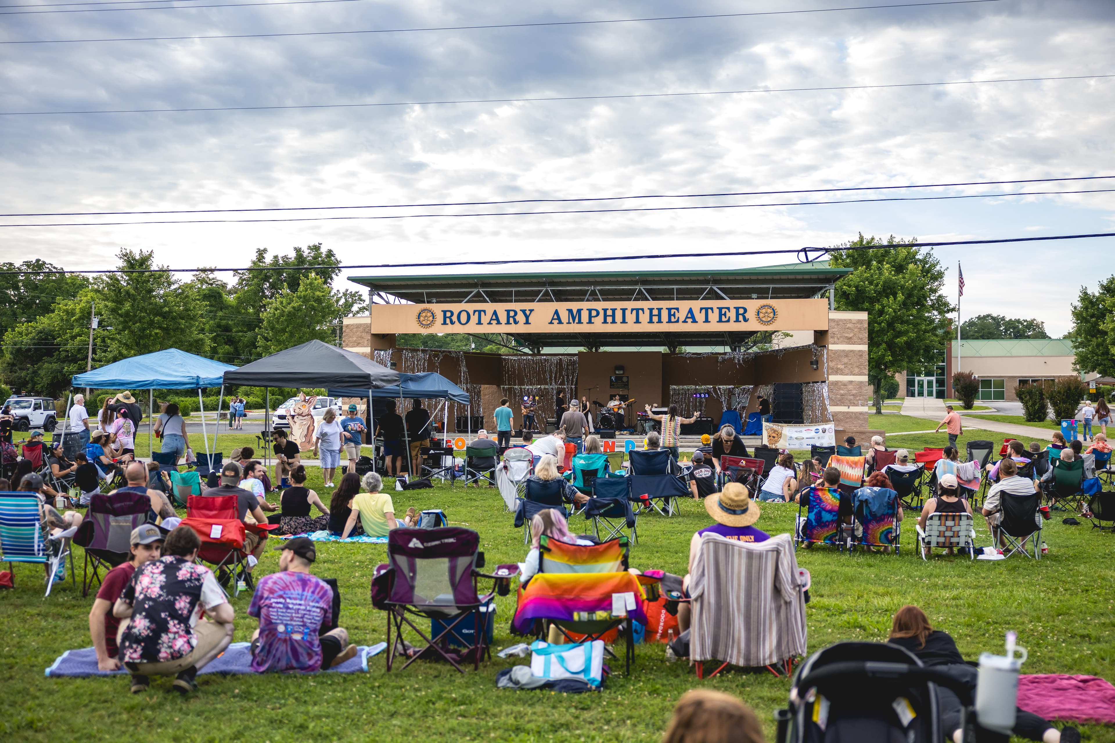 A crowd gathered at Good Friends Music Fest in Manchester, Tennessee
