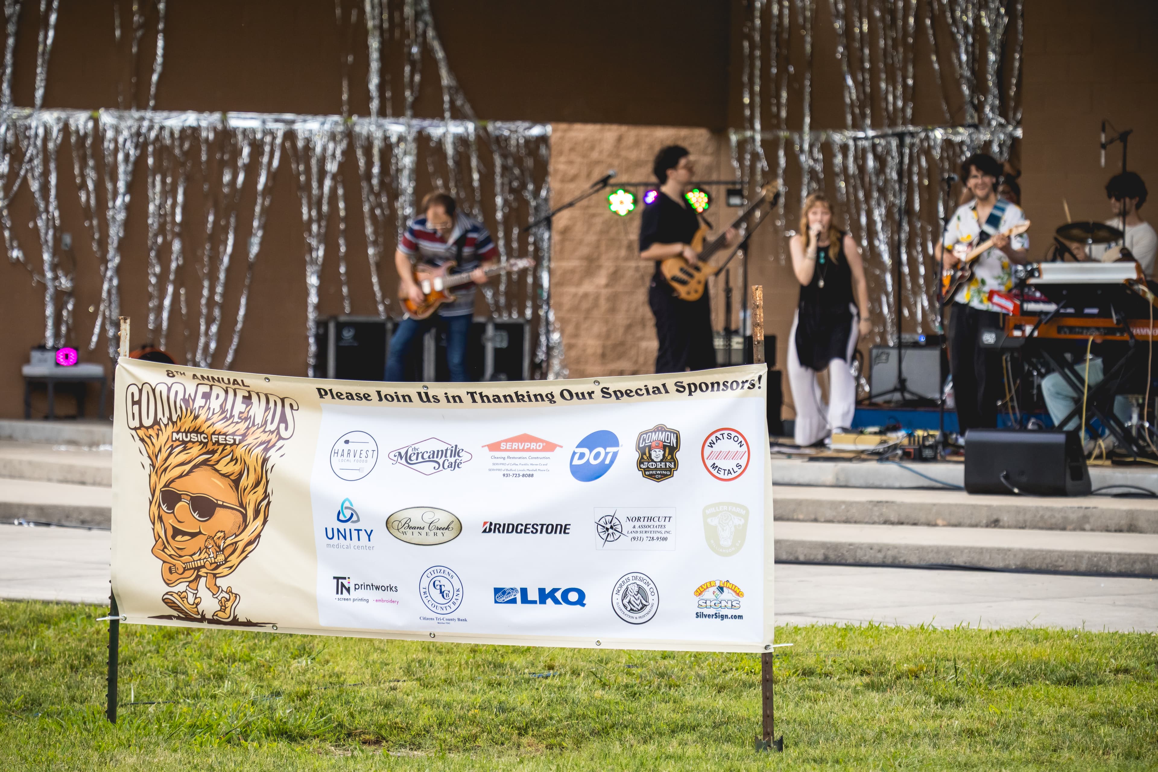Open festival grounds welcoming attendees